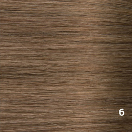 Indian (Shri) Hair weave (Steil) - #6 Light Chestnut Brown