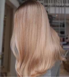 Wax Extensions (Steil) 55cm #18/60 Baby Peach/ Blonde