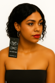 Sale - Front Lace Wig- 13x6'' - 100% Human Hair - Curly RLC 8''