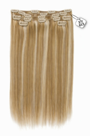 Human Hair Clip in Extensions (Steil) kleur #27/613 Dark Blonde/ Light Blonde