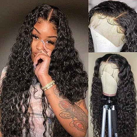 Sale - Front Lace Wig- 360' - 100% Human Hair - Curly