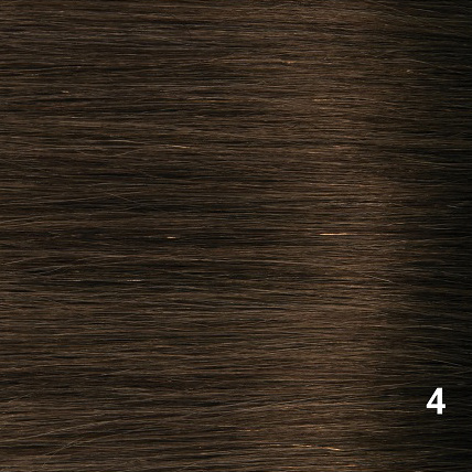 Indian (Shri) Hair weave (Steil) - #4 Chocolate Brown