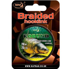 Katran Onderlijnmateriaal KORUND Braided Hooklink 25lb 20mtr