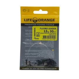 Life Orange Roofvis Leader Fluoro 12kg 30cm
