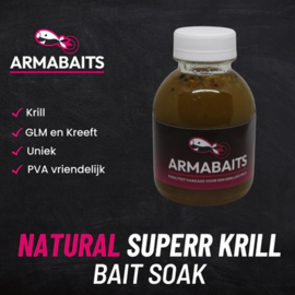 Armabaits Baitsoak Natural Superr Krill 250ml