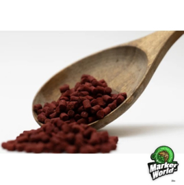 MW Baits Pellets 4.5mm Rood (bloodworm liver) 500gram