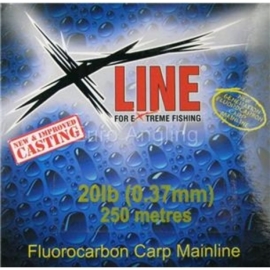 X-Line Lijn Fluorcarbon 0.370mm 20lb 600mtr