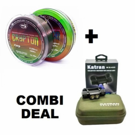 Katran Lijn Crypton Carp + Hoofdlamp Combi Deal!