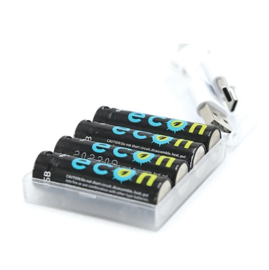 Wolf Batterij ECON AA 4 STUKS USB-C