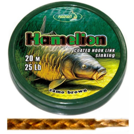 Katran Onderlijnmateriaal HAMELION Coated Braided Hooklink 25lb 20mtr