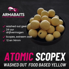 Armabaits Pop-ups Atomic Scopex Washed Out Yellow