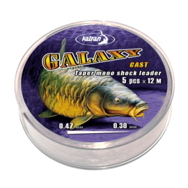 Katran GALAXY Cast Tapered Mono Shock Leader 0.47-0.30mm