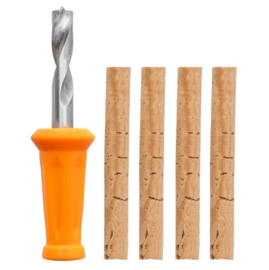 Carp Zoom Tool Bait Drill 6mm + Cork Sticks