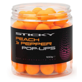 Sticky Baits Peach & Pepper Pop-Ups (Alle Maten)