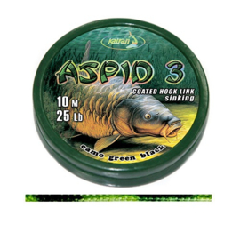 Katran Onderlijnmateriaal ASPID 3 Coated Braided Hooklink 25lb 10mtr