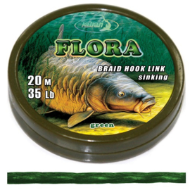 Katran Onderlijnmateriaal FLORA Braided Hooklink 25lb 20mtr