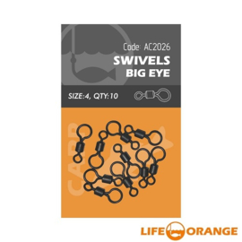 Life Orange Swivels Big Eye 10 STUKS