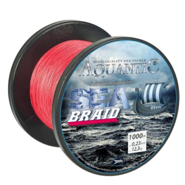 Aquantic Lijn Braid Red 0.23mm 1000mtr