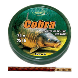 Katran Onderlijnmateriaal Cobra Coated Braided Hooklink 25lb 20mtr