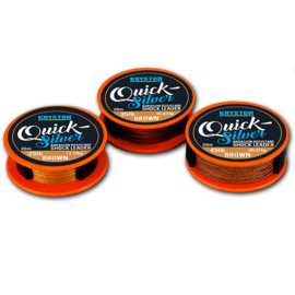 Kryston Leadermateriaal Quicksilver Shock Leader 25lb Gravel Brown 20mtr