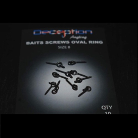 Deception Angling Bait Screws Oval Ring