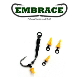 Embrace Swivel Pop Up 360 Bait Screw Geel 5 STUKS