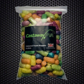 Castaway PVA Foam Nuggets Coloured 4Ltr