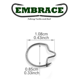 Embrace Swivel Maggot Clips 10 STUKS Medium