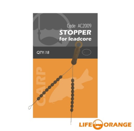 Life Orange Stopper For Leadcore 18 STUKS