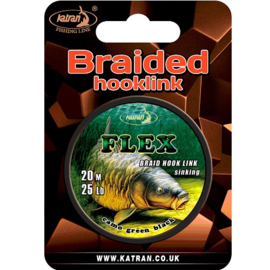 Katran Onderlijnmateriaal FLEX Braided Hooklink 25lb 20mtr