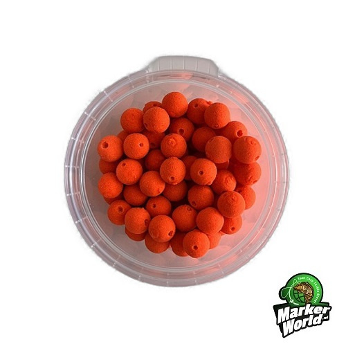 MW Baits Boilie Pre Drilled Fluo Oranje 9mm