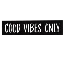 Wenskaart 'Good vibes only'