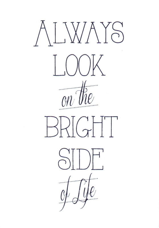 Ansichtkaart ‘Always look on the bright side of life’