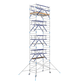 AGS-PRO 135x250  10,3 mtr. wh dubbelzijdig met aanhanger