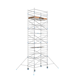 Rolsteiger ASC 135x250x1025cm met extra platform en afsluitbare aanhanger