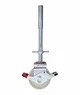 Nylon zwenkwiel 20 cm. stalen spindel 500 kg.