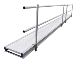 Leuning Loopbrug 3 meter 1.0 incl. 2 x leuningpot