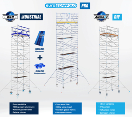 PRO EURO SCAFFOLD Rolsteiger 135x250  - 6,2m werkhoogte