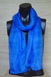 zijden sjaal korenblauw