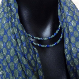 sjaal in groen blauw