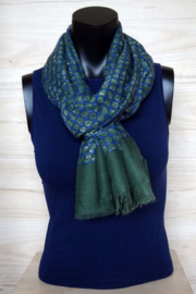 sjaal in groen blauw