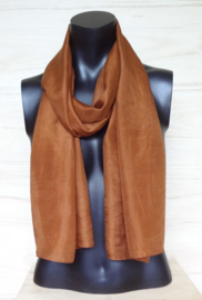 zijden sjaal bruin