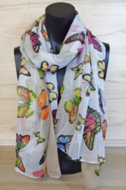 Sjaal vlinders multicolor