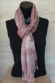 sjaal paisley roze