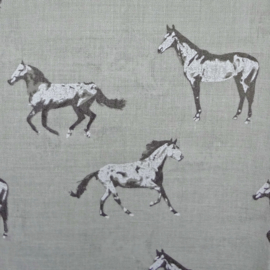 sjaal beige met paardenprint