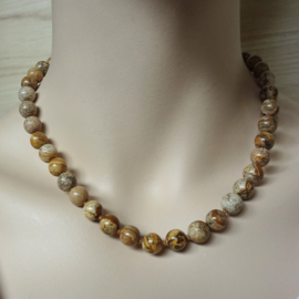 ketting van bruine jasper