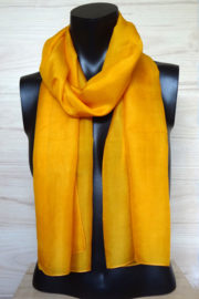 zijden sjaal oranje-geel