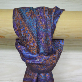 sjaal paars en blauw