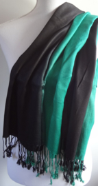 Sjaal in groen en zwart