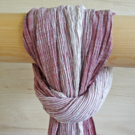 katoenen sjaal rood-wit